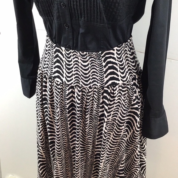 Kenneth Cole black and white full skirt S - Picture 3 of 6